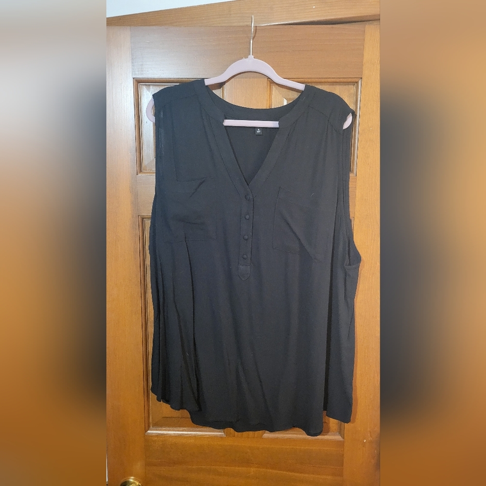 Torrid Harper Washable Gauze Sleeveless Pullover Blouse